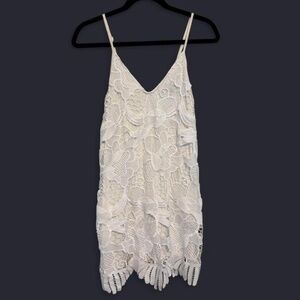 Express White Lace Mini Dress - Coquette Bridal
